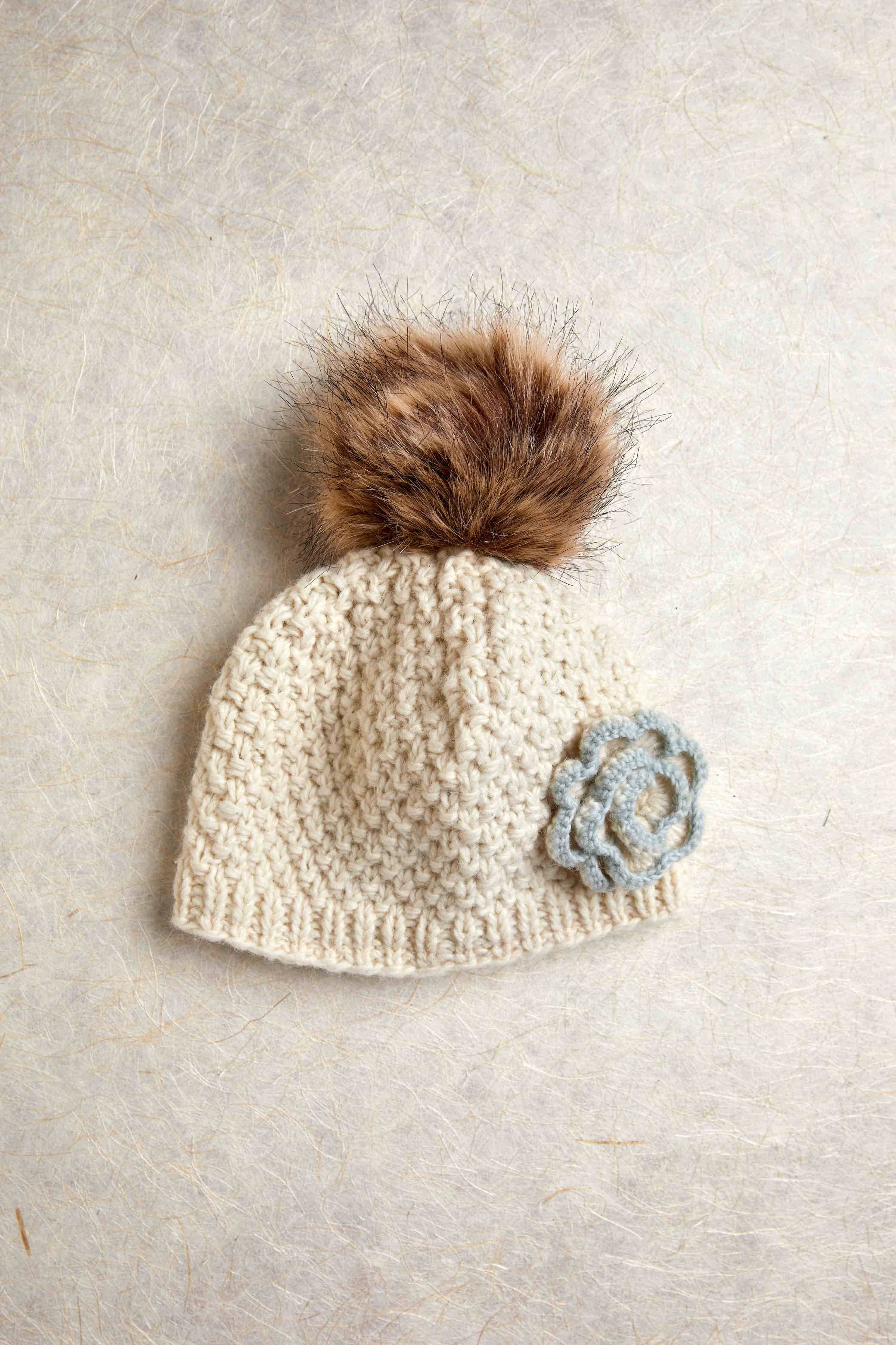 Kids Chantilly Ecru Handmade Beanie | Blooms Gourmet Gifts